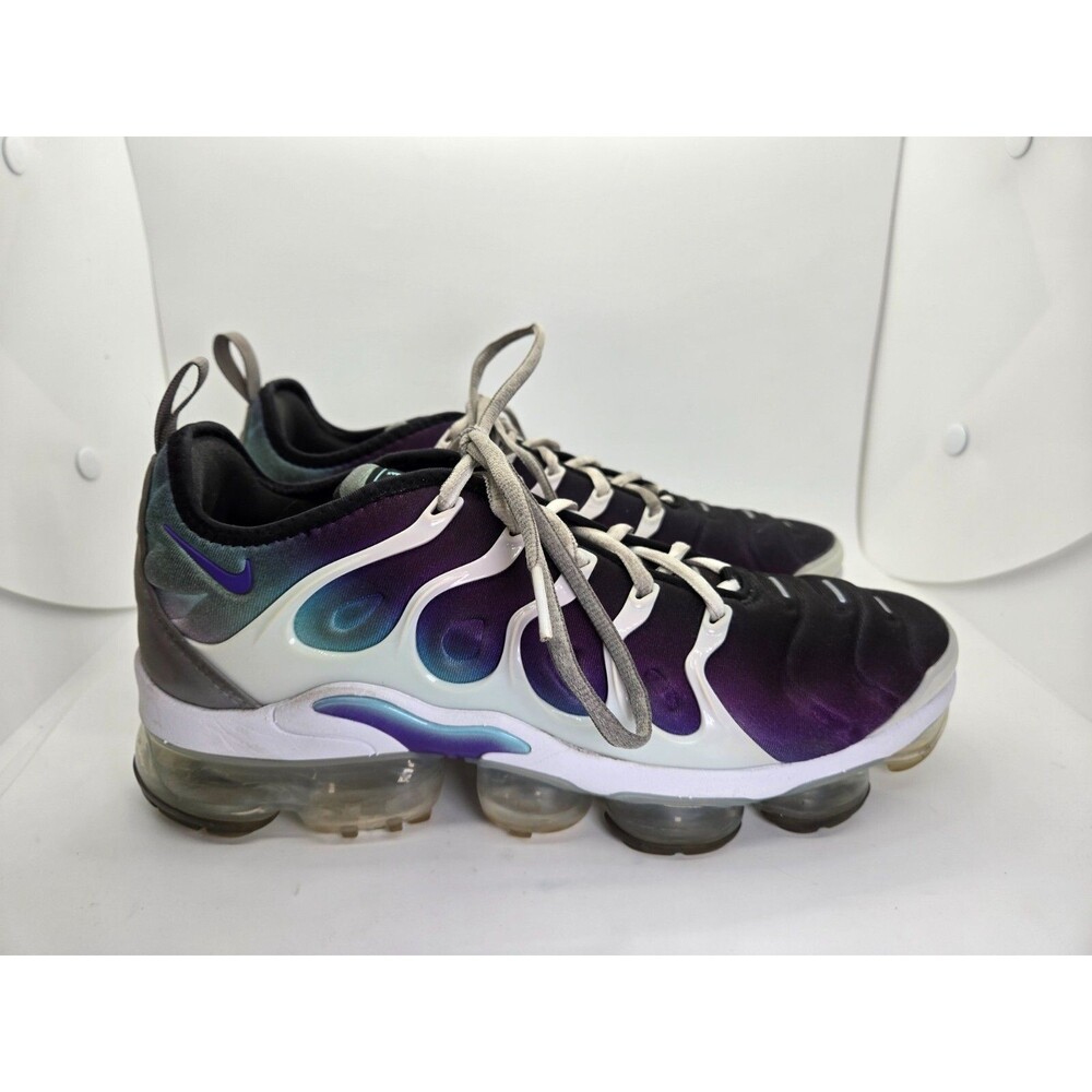 Nike Air Vapormax Plus Shoes Men's 8 White Purple Grape Running Worout Sneakers